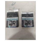 (2) Black Mesh Cabinet Door Organizer