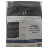 (2) Black Mesh Cabinet Door Organizer