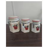 Apple Design Ceramic Canister Set
