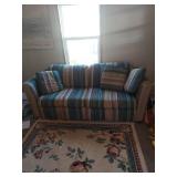 Southwestern Style Striped Sofa Hide-A-Bed