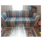 Southwestern Style Striped Sofa Hide-A-Bed