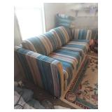 Southwestern Style Striped Sofa Hide-A-Bed