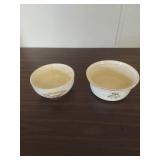 2 Floral Pattern Mixing Bowls