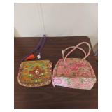 Vera Bradley Floral Print Bowler Handbag and Other Bag