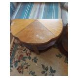 Art Deco Style Half Round Two-Tier Side Tables