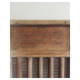 Wooden Washboard with Ribbed Surface