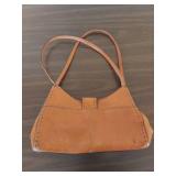 Fossil Tan Leather Shoulder Bag