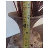 Clay Vase with Elephant Head Design