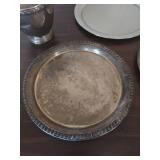 Silverplate Pitcher and Platters