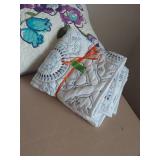 Floral Bedding Set with Quilted Pillows