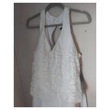 White Lace Wedding Dress Size 20W