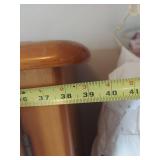 Pine Wood Armoire with Mirror