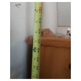 Pine Wood Armoire with Mirror