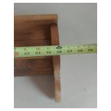 Handcrafted Wood Wall Shelf with Quilt Bar