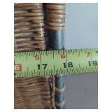 Natural Wicker Laundry Hamper with Metal Frame