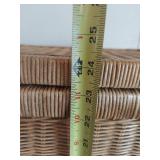 Natural Wicker Laundry Hamper with Metal Frame