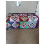 Handmade String Pattern Quilt 5 x 8