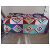 Handmade String Pattern Quilt 5 x 8