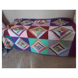 Handmade String Pattern Quilt 5 x 8