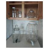Beverage Dispenser Set with Mason Jars