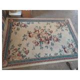 Floral Area Rug with Rose Pattern 65"x96"