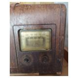 Silvertone Wooden Table Radio
