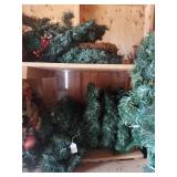 Traditional Christmas Wreath, Assorted Holiday Decor and Tree
