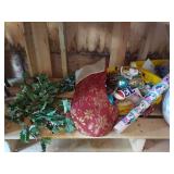 Traditional Christmas Wreath, Assorted Holiday Decor and Tree