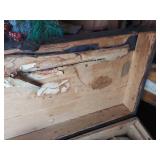 Wood Immigrant Trunk with Dolls