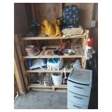 3 Drawer Storage and Contents On Shelf