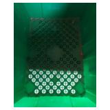 (3) Core-Mark Green Plastic Storage Totes