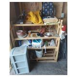 3 Wood Shelves - No Contents