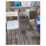 Metal Folding Chairs Set