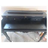 Traditional Black Writing Desk with Turned Legs