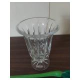 Lead Crystal Vase with Glass Flower