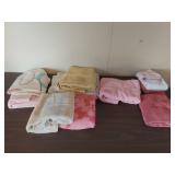 Mixed Towel Collection - Pink and White Set