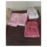 Mixed Towel Collection - Pink and White Set