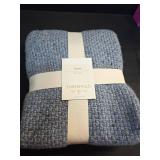 Marled Knit Throw Blue - Threshold - Retail: $38
