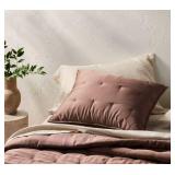 Standard Rayon from Bamboo Quilt Pillow Sham Fig - Casaluna