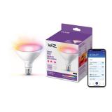 WiZ Connected 120W PAR38 Color LED Light Bulb - Connects to Your Wi-Fi - E26 Smart Bulb - Control with Voice or App + Activate with Motion - Matter Compatible - 1 Pack - Retail: $19