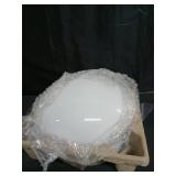 Westinghouse Lighting 6661100 Two-Light Flush-Mount Interior Ceiling Fixture, White Finish with White Glass - Retail: $36