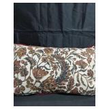 14\"x24\" Jacobean Floral Throw Pillow Cream and Burgundy - Threshold designed with Studio McGee - Retail: $25