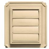 Builders Edge 140137079012 Scalloped Exhaust Vent 012, Dark Almond - Retail: $34