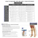 Truform Short Length 20-30 mmHg Compression Stockings for Men and Women, Reduced Length, Closed Toe, Black, Large - Retail: $24