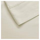 King 1000 Thread Count Cotton Blend Cooling 4pc Sheet Set Ivory - Retail: $140