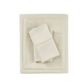 King 1000 Thread Count Cotton Blend Cooling 4pc Sheet Set Ivory - Retail: $140
