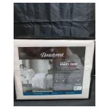 King 1000 Thread Count Cotton Blend Cooling 4pc Sheet Set Ivory - Retail: $140