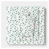 Queen Christmas Holiday Flannel Sheet Set Tree Scene - Wondershop - Retail: $35