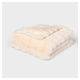Bubble Fur Throw Ivory - Threshold - Retail: $75