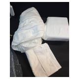 4 Piece Bed Sheet Set Solid Double Brushed Microfiber, Ultra Soft, Deep Pocket - Becky Cameron, White, Queen - Retail: $30